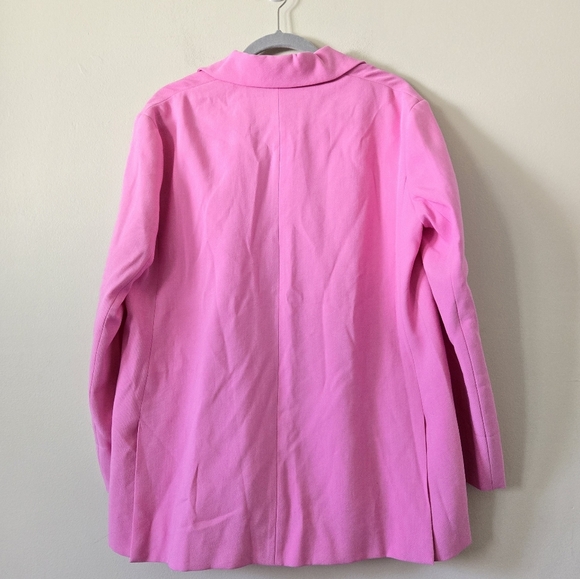 Maje Vestale Single Button Pink Blazer Size 36 Barbie Barbiecore - Picture 3 of 8